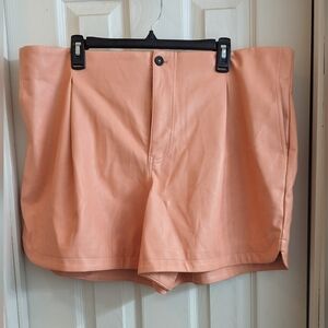 Avec Les Filles Faux Leather Shorts NWT